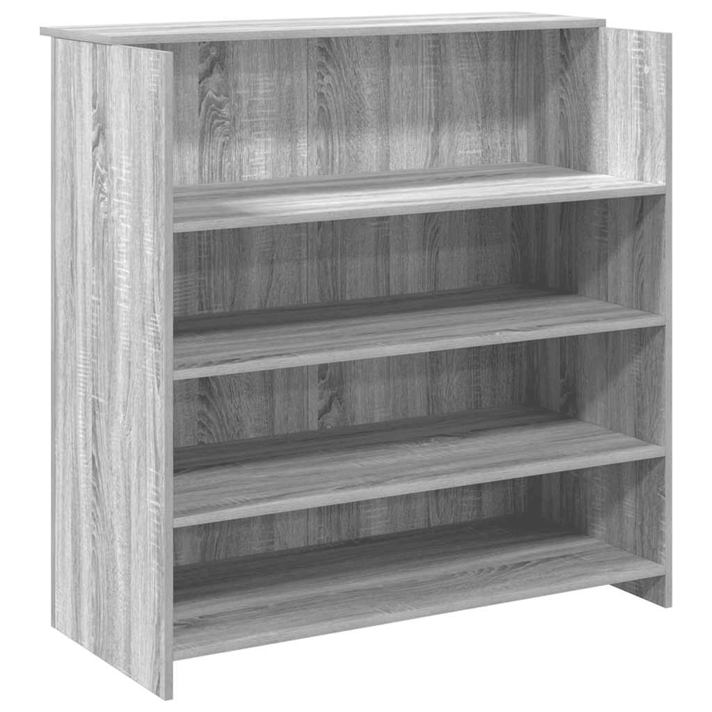 vidaXL Mostrador de recepción sonoma gris 100x50x103,5 cm