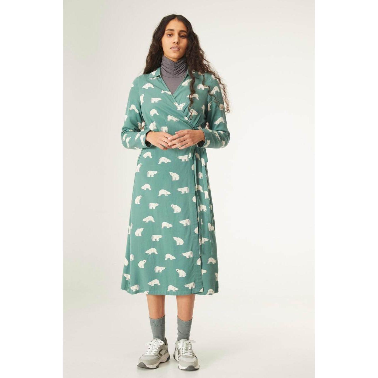 Compañia Fantastica Vestido Midi Osos Polares