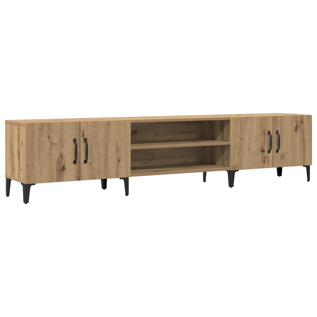 vidaXL Mueble de TV madera de ingeniería roble artisian 180x31,5x40 cm
