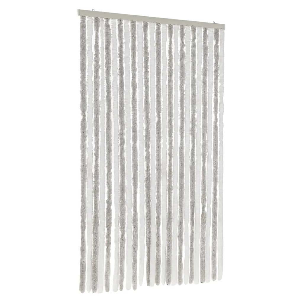 vidaXL Cortina Antimoscas Persiana Protección Chenilla 100x220 cm Color Beige,  beige and dark brown,  Gris y mas