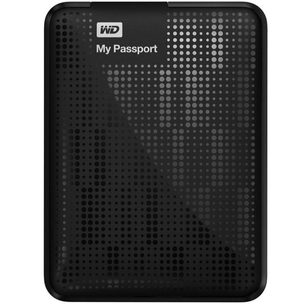 Western Digital Disco Duro Externo WD My Passport 1TB USB 3.0 con Software - Negro