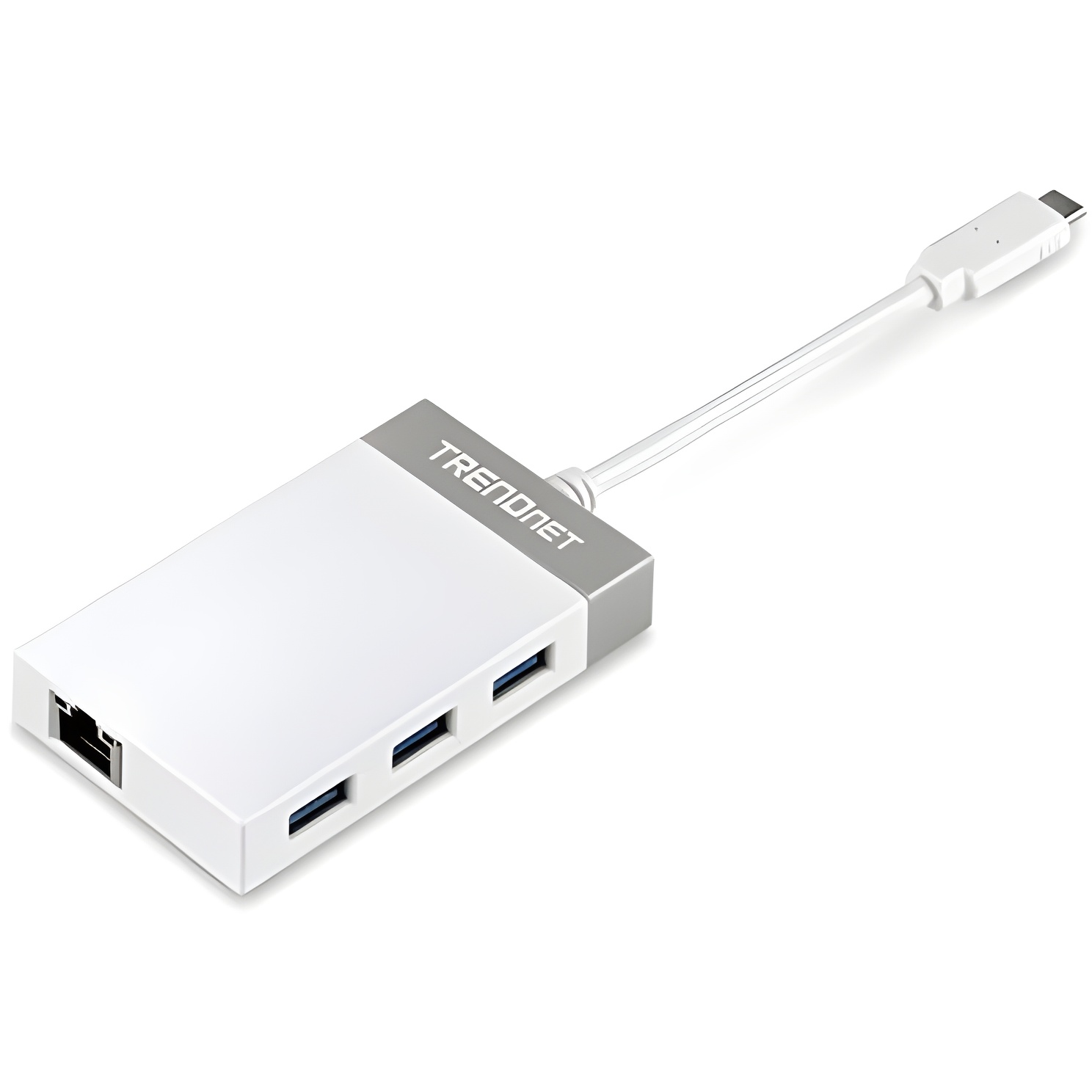 Trendnet TUC-ETGH3 Concentrador USB 3.0 Type-C 5000 Mbit/s Gris Blanco