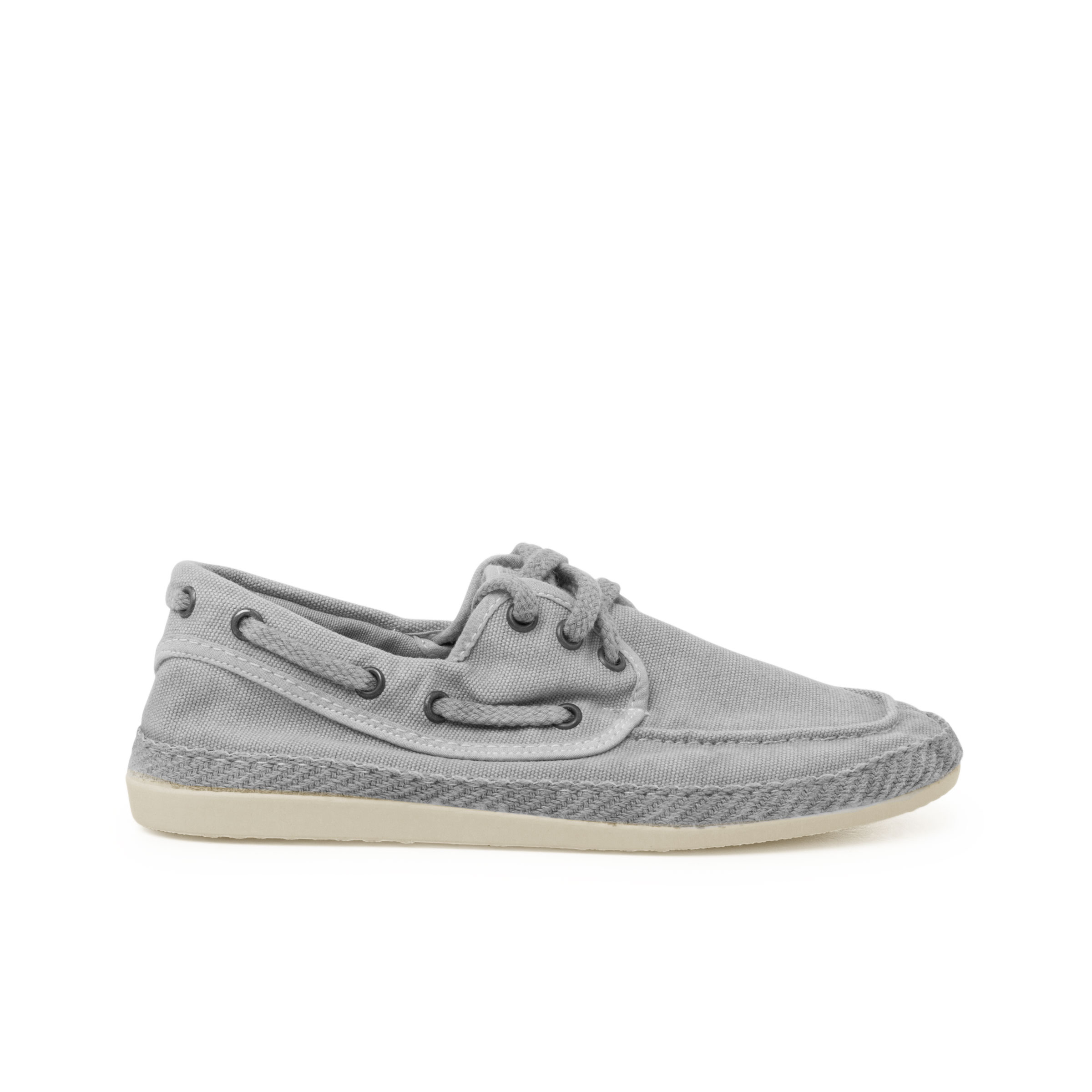 Pisamonas náuticos casual tallas altas lona lavada