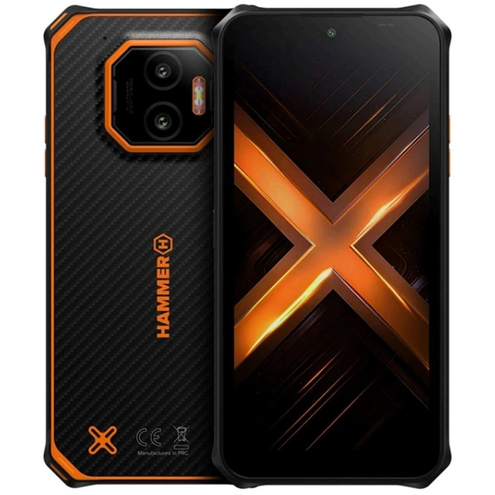 Smartphone Hammer TEL001063 128 GB 6 GB RAM 6" 5G Cámara Visión Nocturna Pantalla HD+ Panda Glass Procesador 8 núcleos 6 nm Negro