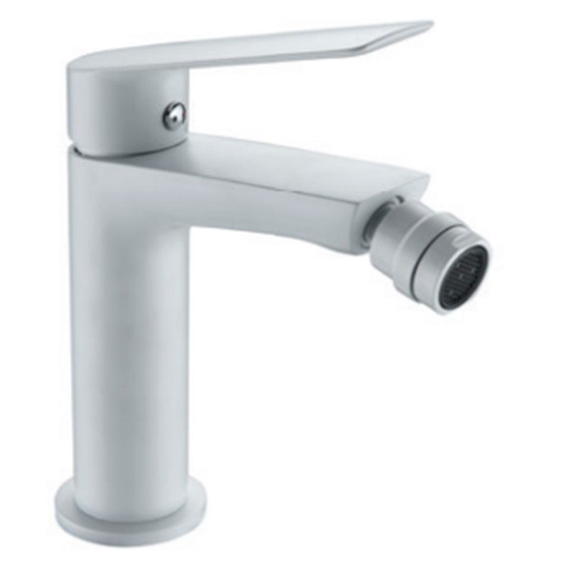 Imex Luxor BDX023-2BL grifo para bidé de latón con maneta blanca mate decorativa