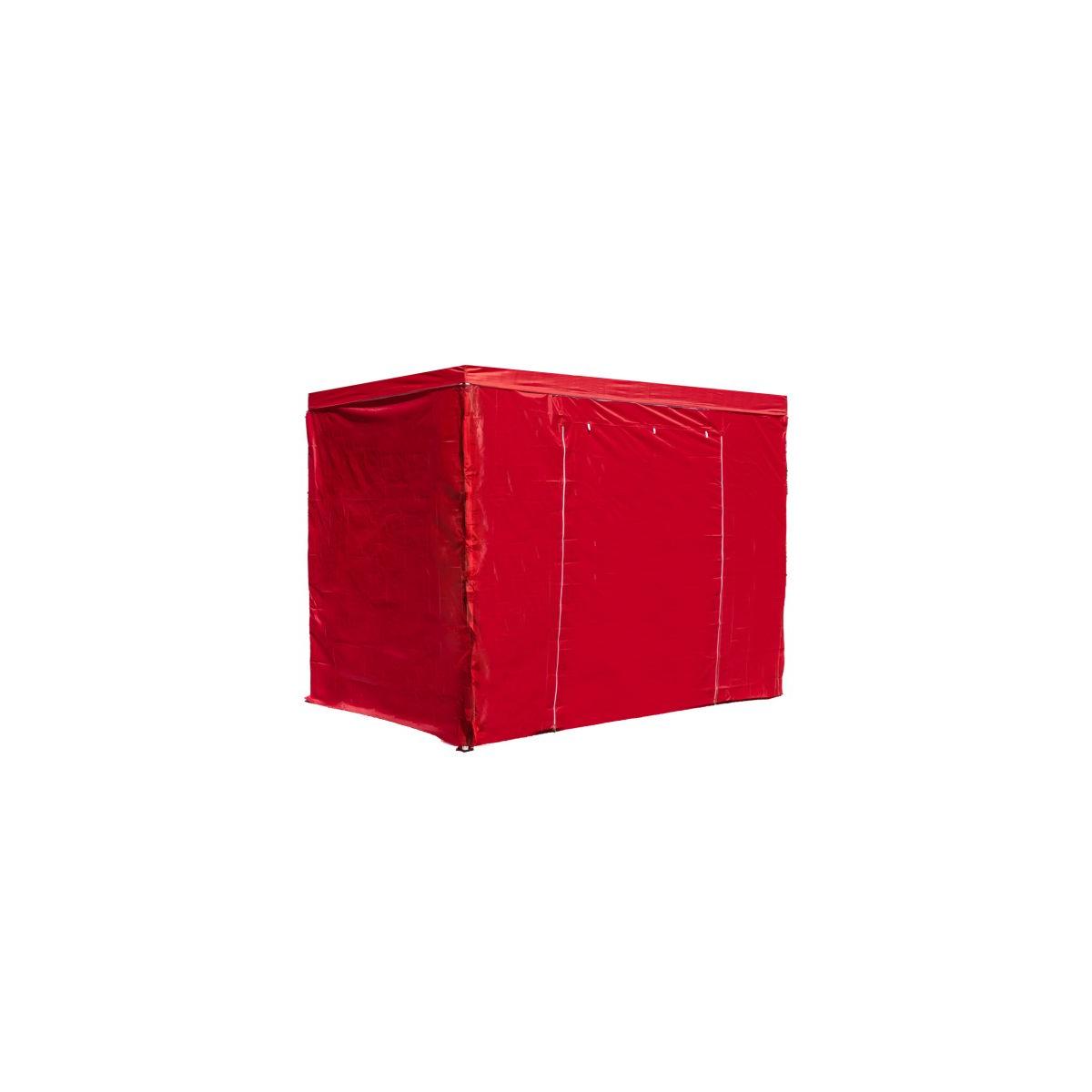 Regalos Miguel - Packs Laterales Carpas Plegables - Pack 4 Laterales para Carpas 3x2 Master 3L1P - Rojo