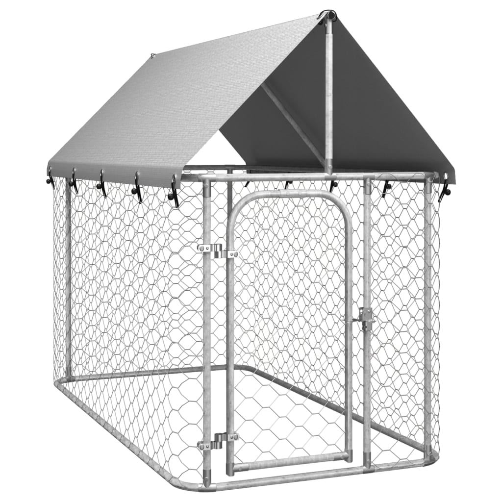 vidaXL Perrera de Exterior con Techo Jaula Perro Caseta Mascota Dimensiones 100 x 100 x 150 cm,  200 x 100 x 150 cm,  200 x 200 x 150 cm y mas