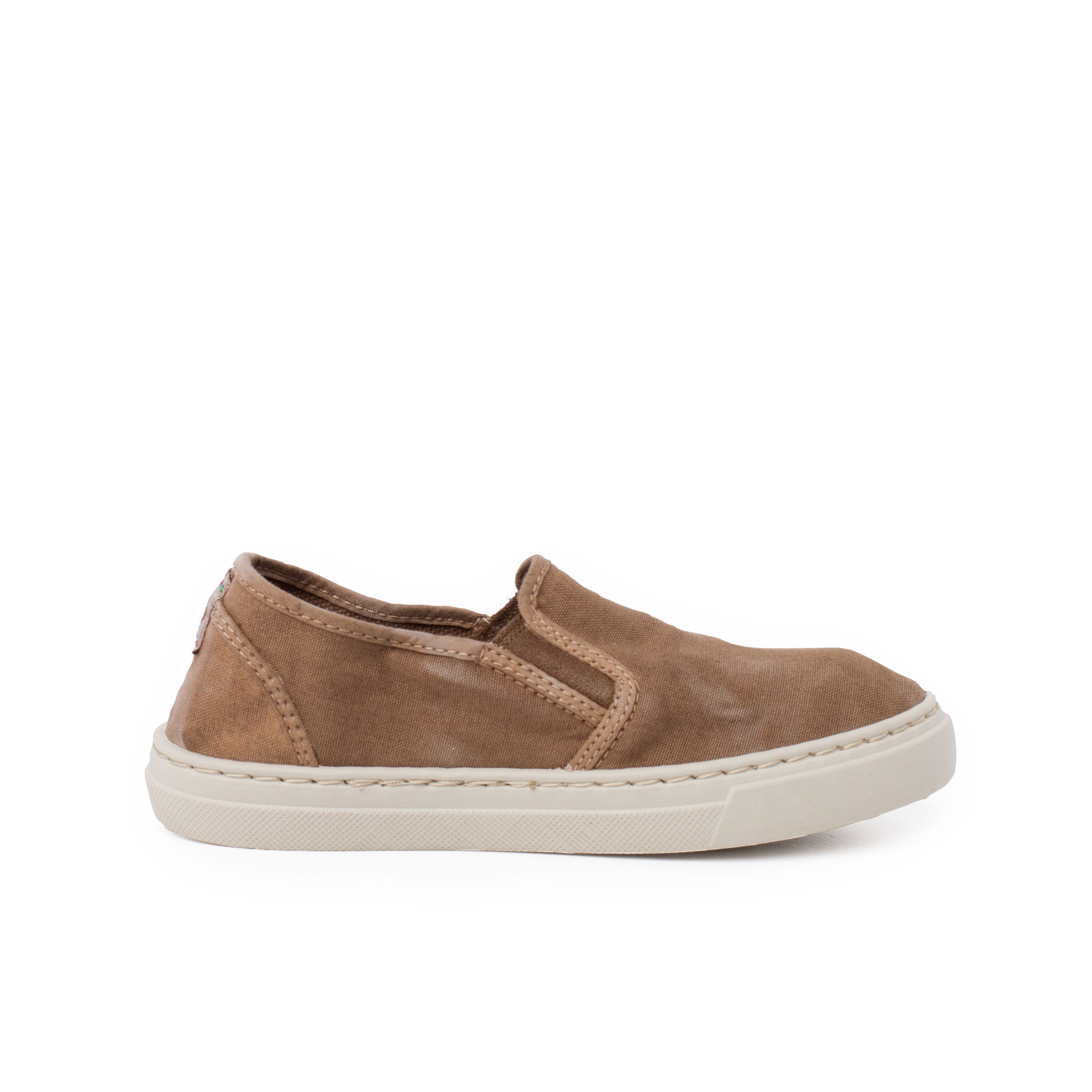 Pisamonas zapatillas lona lavada elástico lateral