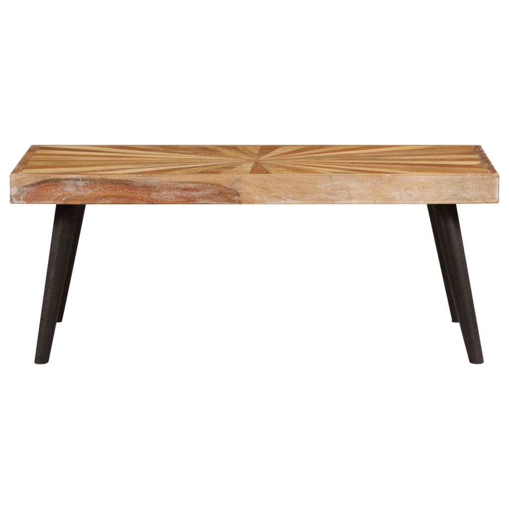 vidaXL Mesa de centro de madera de mango maciza 90x55x36 cm Mesita de Salón o Comedor o Auxiliar Mesa de Café Meuble Salón