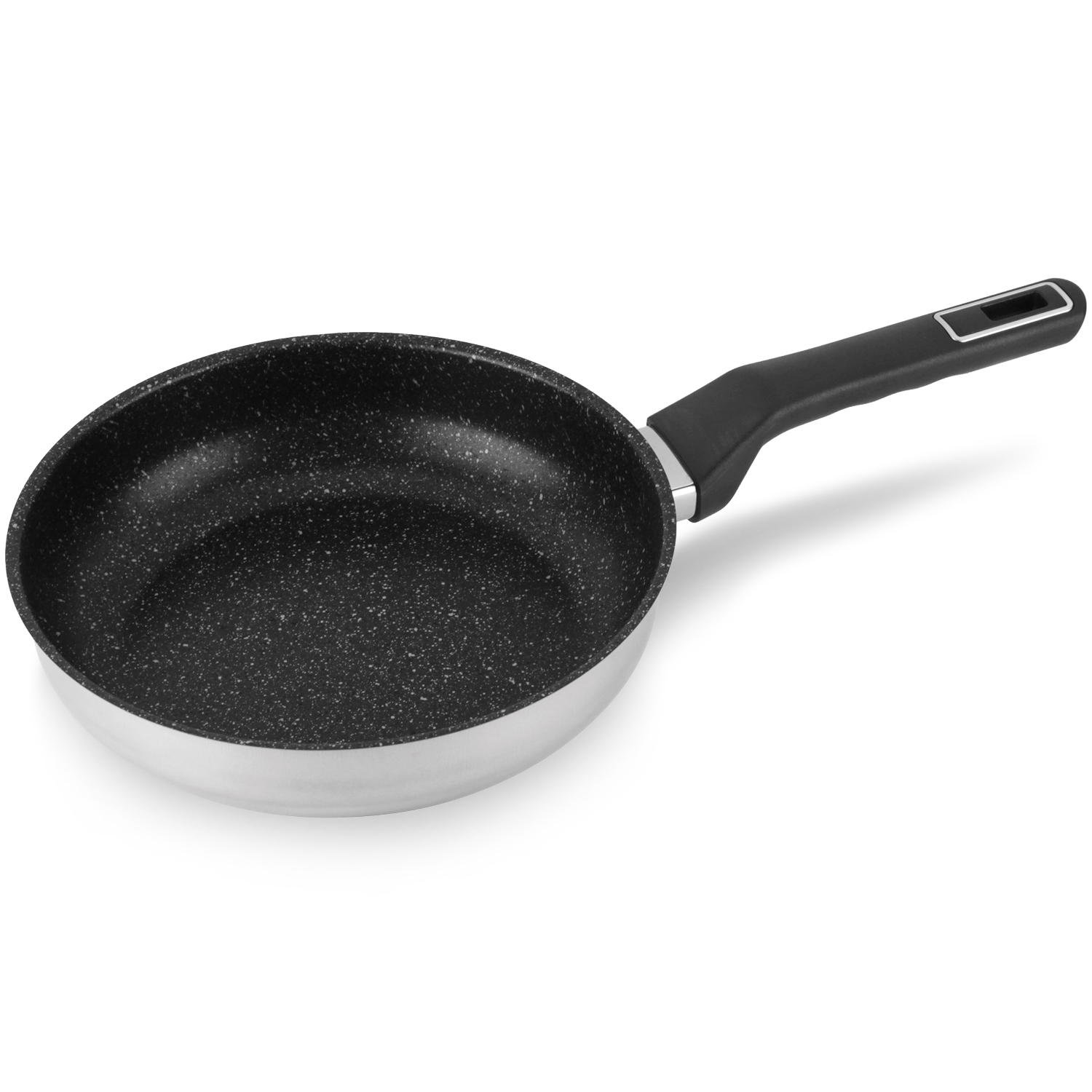 Alza Classic - Sartén, Fabricada en Acero Inoxidable, Antiadherente Triple capa Libre de PFOA, Ecológica, Apto para Todo Tipo de Cocinas, Apta para Inducción, Perfil Sirve-Fácil