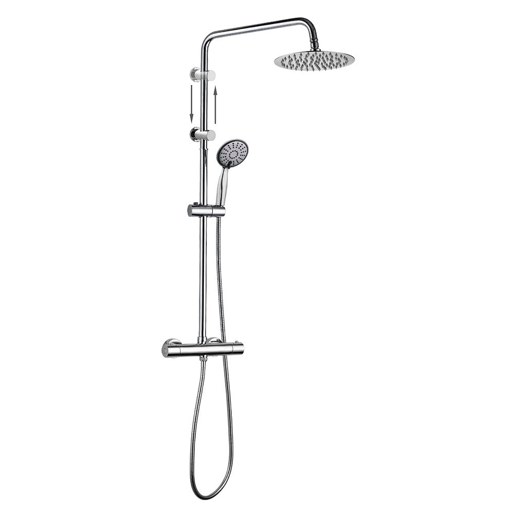 LLAVISAN L129924 Columna Termostática Rapid Ajustable Cromo 77-135 Cm - ref: L129924