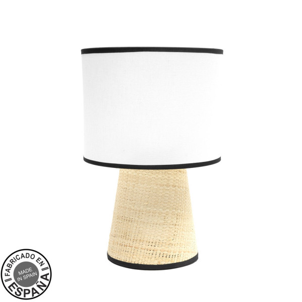 FABRILAMP Lámpara de sobremesa Camboya 1xe27 Blanco/natural 25d