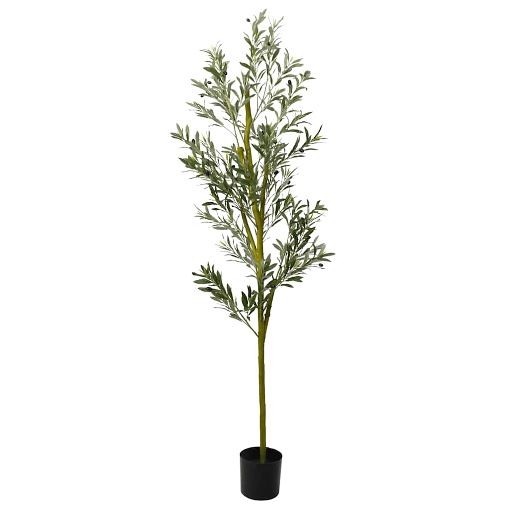 vidaXL Árbol de olivo artificial con 800 hojas verde 200 cm