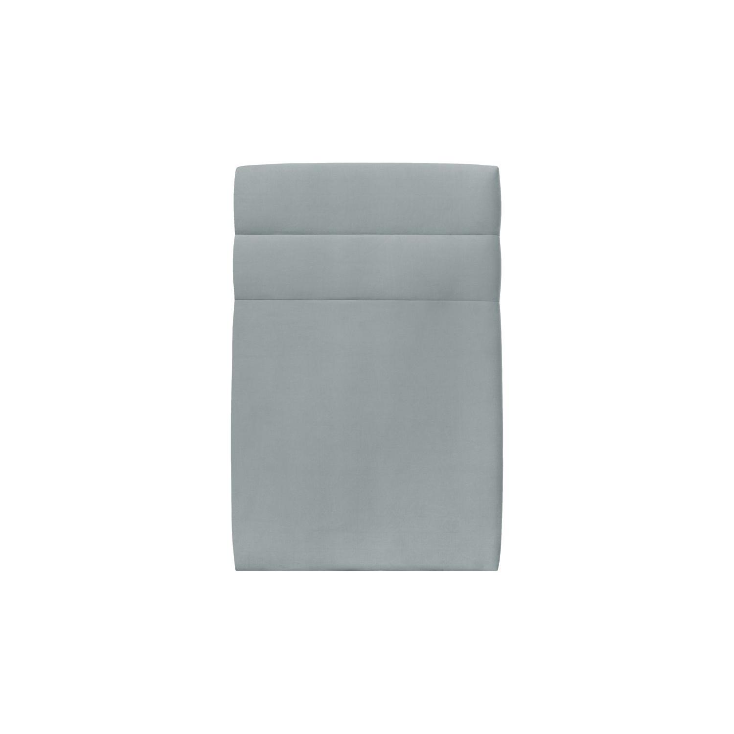 Cabecero 90 cm Lines - Tela Terciopelo Gris Azul