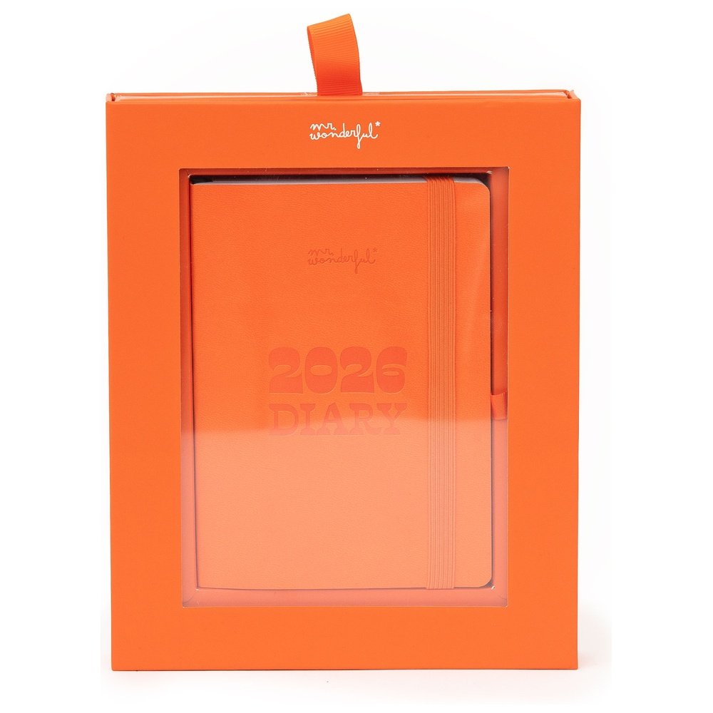 MR AGENDA POCKET 2026 SEMANAL PEQUEÑA NARANJA AGENDA ANUAL 2026 12x1x17 Cms.
