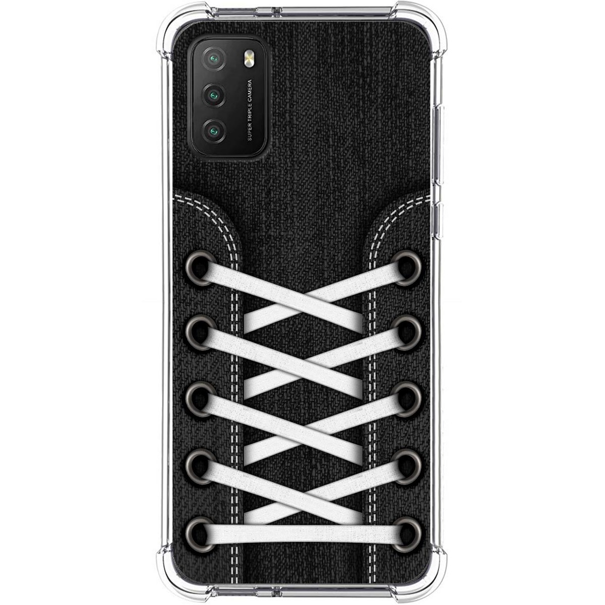 Tumundosmartphone Funda Silicona Antigolpes para Xiaomi POCO M3 / Redmi 9T diseño Zapatillas 02 Dibujos
