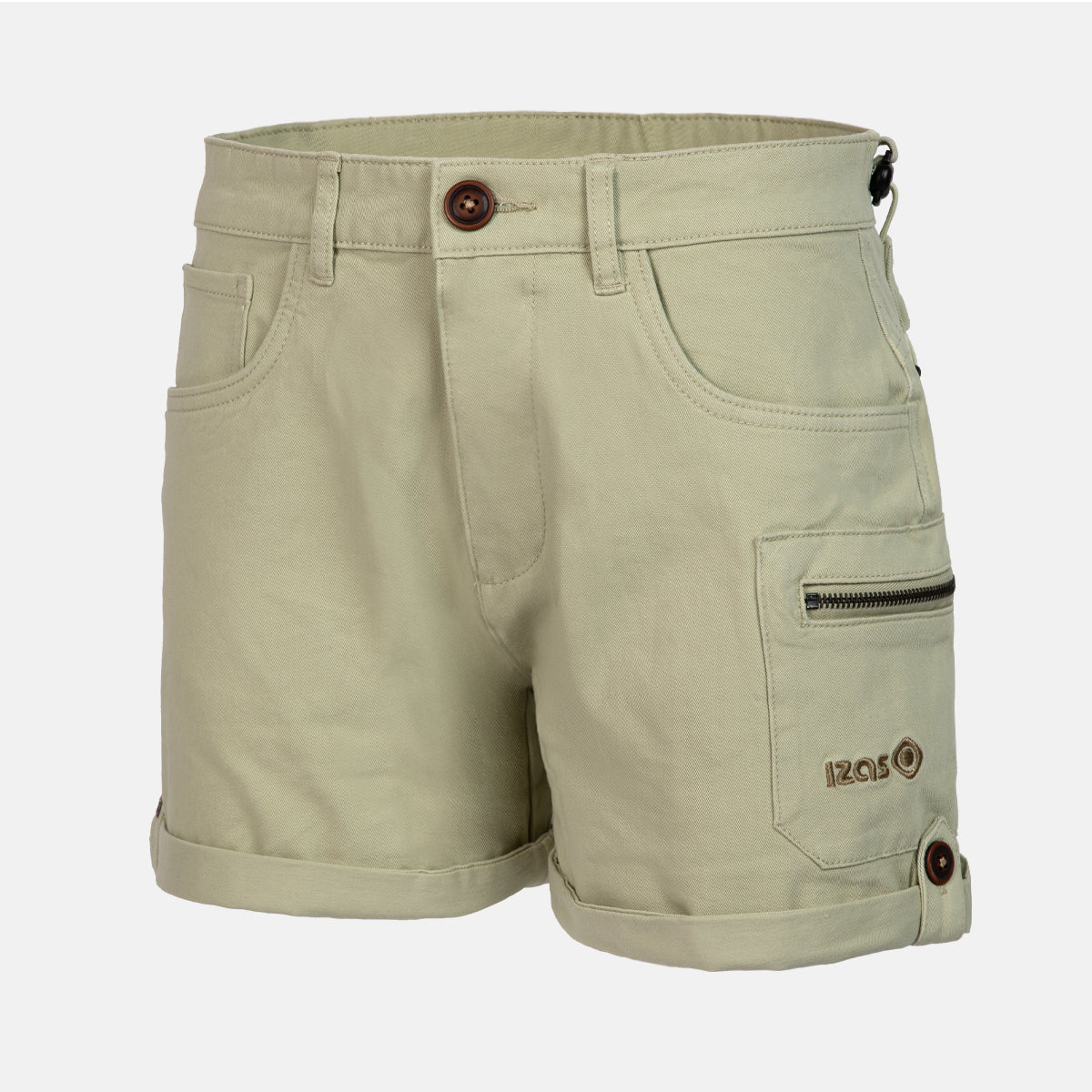 Izas - Pantalón de Montaña para Mujer - Pantalón Elástico de Trekking y Senderismo - Resistente, Transpirable e Impermeable - Regular Fit - Secado Rápido - Lardy SH - Color Verde - Talla S