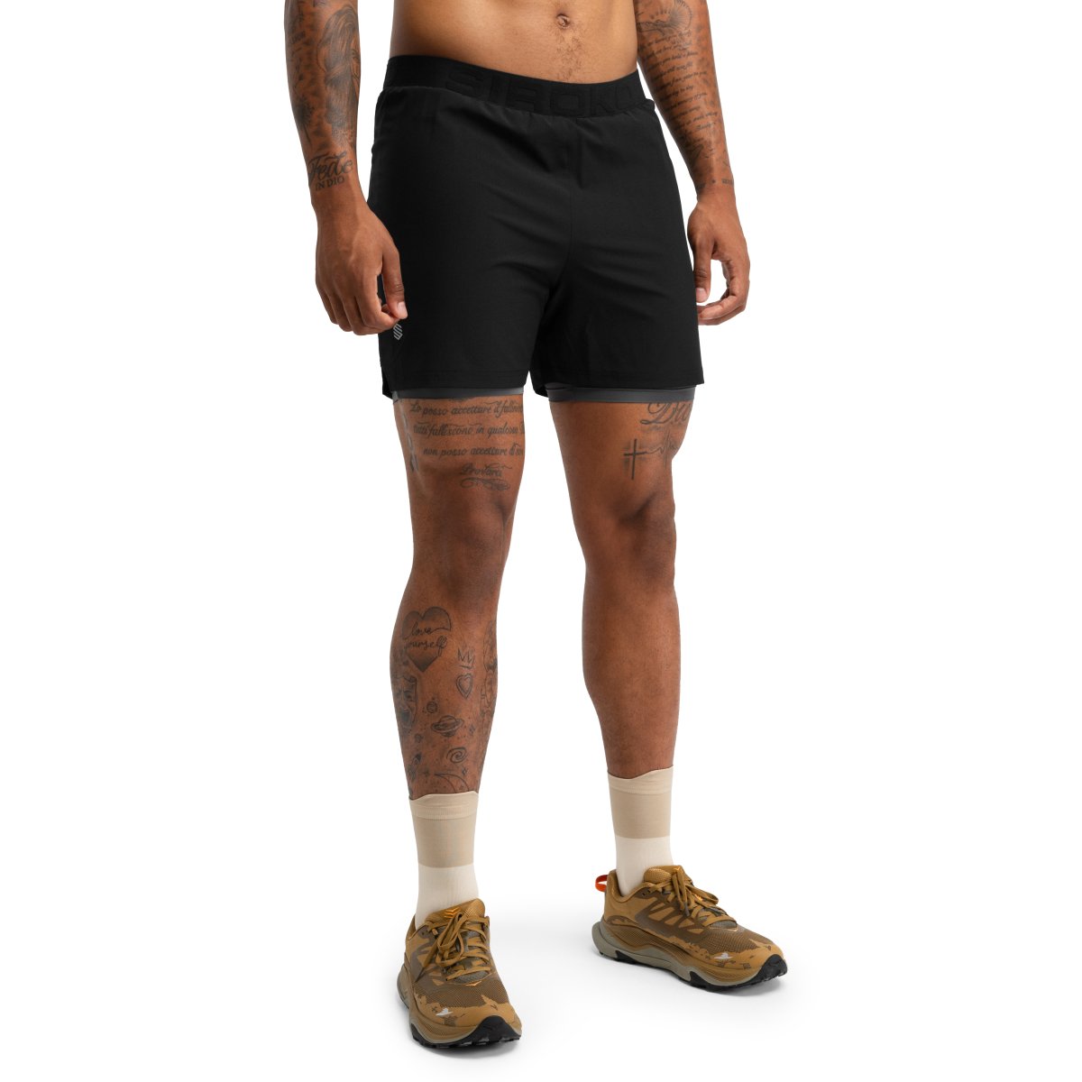 SIROKO - Pantalón Corto Doble Tejido OVERLAND Trail Running para Hombre_