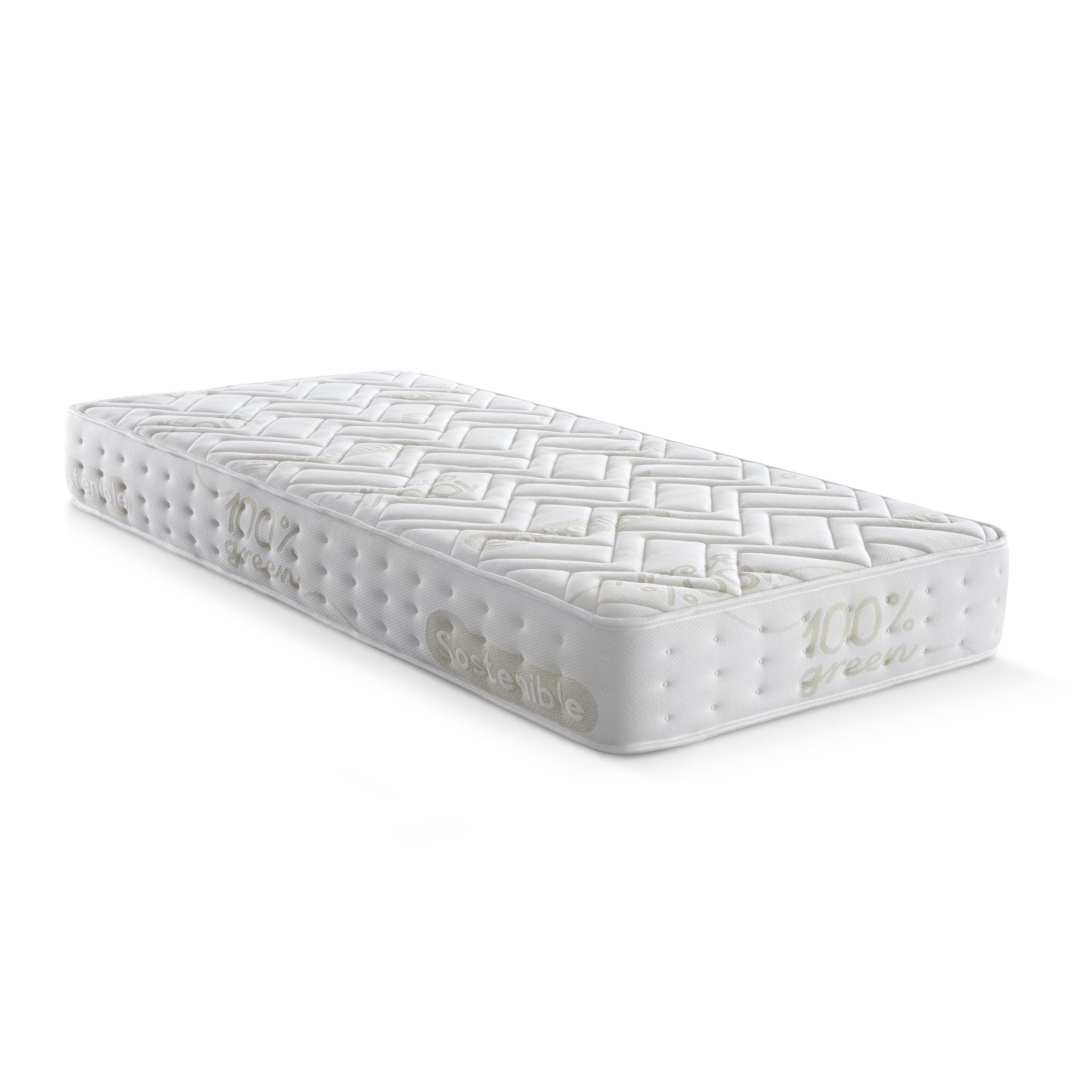Häusbed Confort SL - Colchón Sleep one organic H18 Altura 18cm Núcleo Bioform 45D Alta Densidad Tejido Strech 100%GREEN-Algodón Firmeza Media Alta
