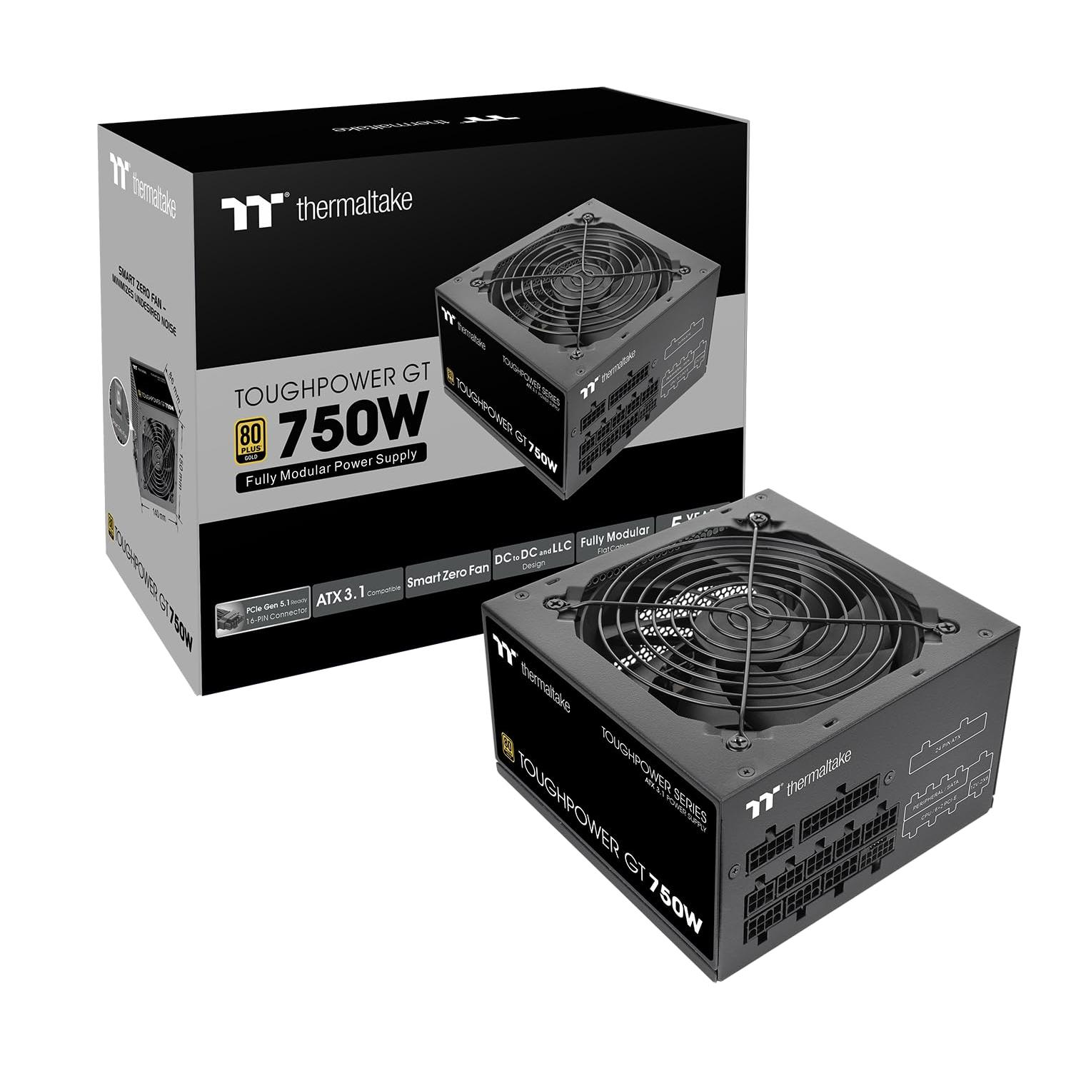 Thermaltake FUENTE ALIMENTACION TOUGHPOWER GT 750W 80+ GOLD NEGRO