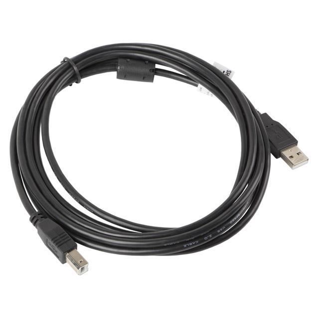 LANBERG CA de Usba De 11cc de 0030de BK USB 2.0a Macho a USB 2.0B Macho de Cable con núcleo de ferrita, 3m, Color Negro