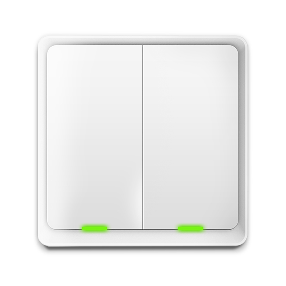 METRONIC 495714 Interruptor inteligente sin cable 2 botones Zigbee