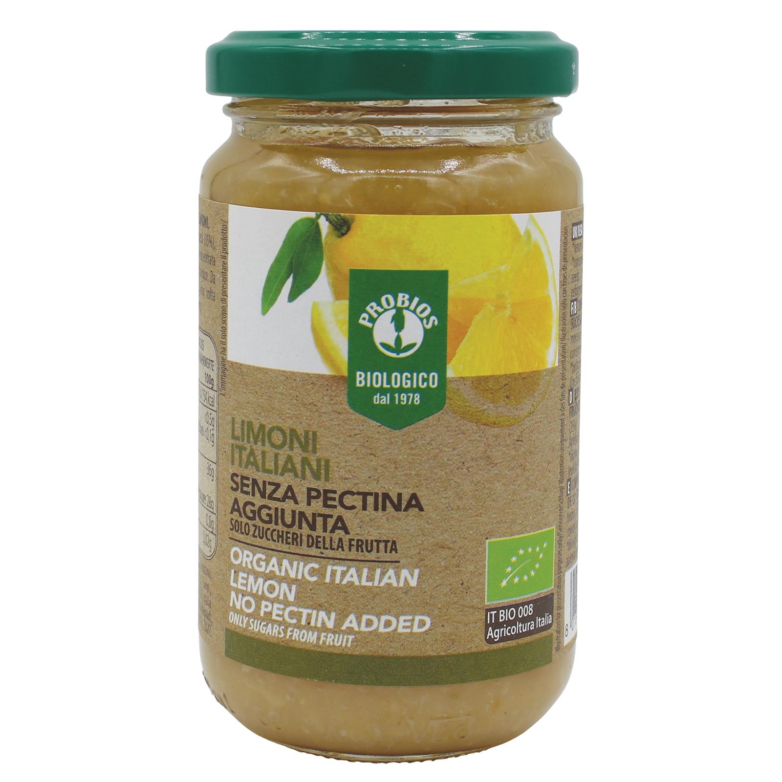 Compota de limones sin pectina añadida Probios