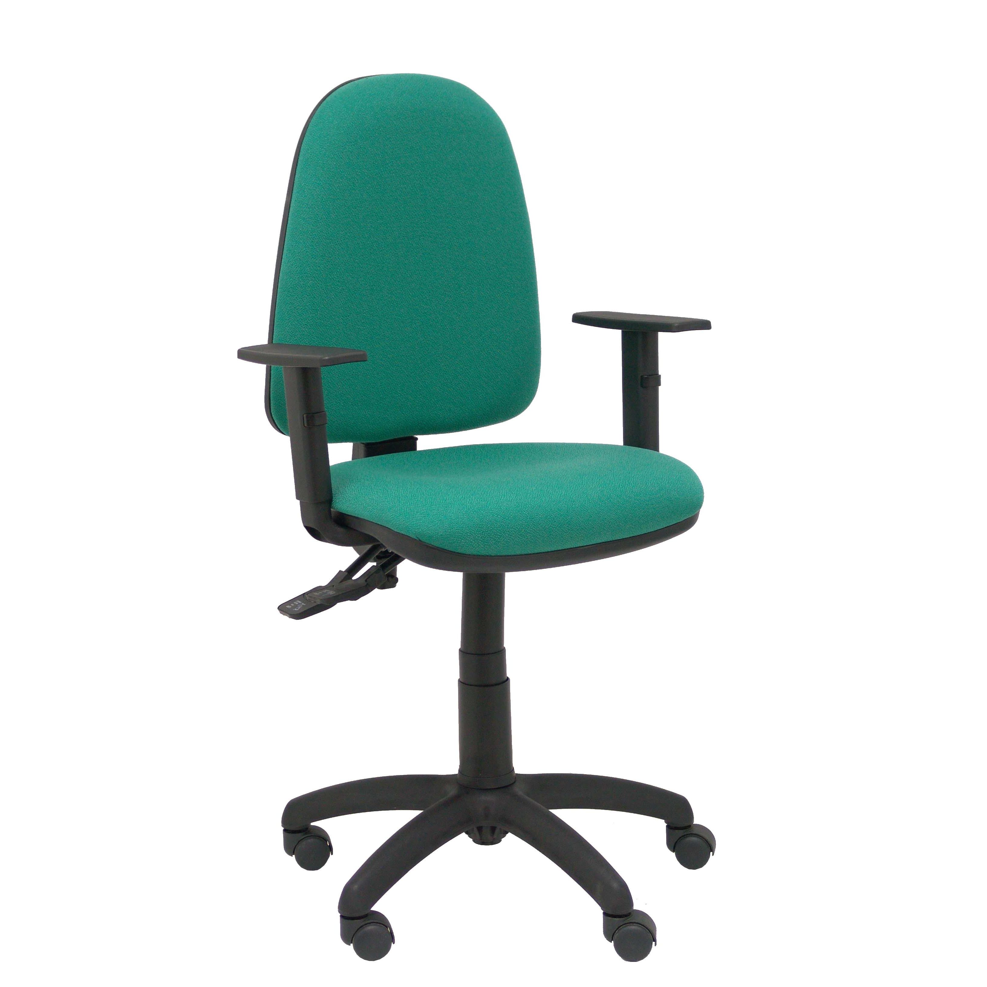 Silla Piqueras Y Crespo Tribaldos Verde Esmeralda Ergonómica con Brazos Regulables