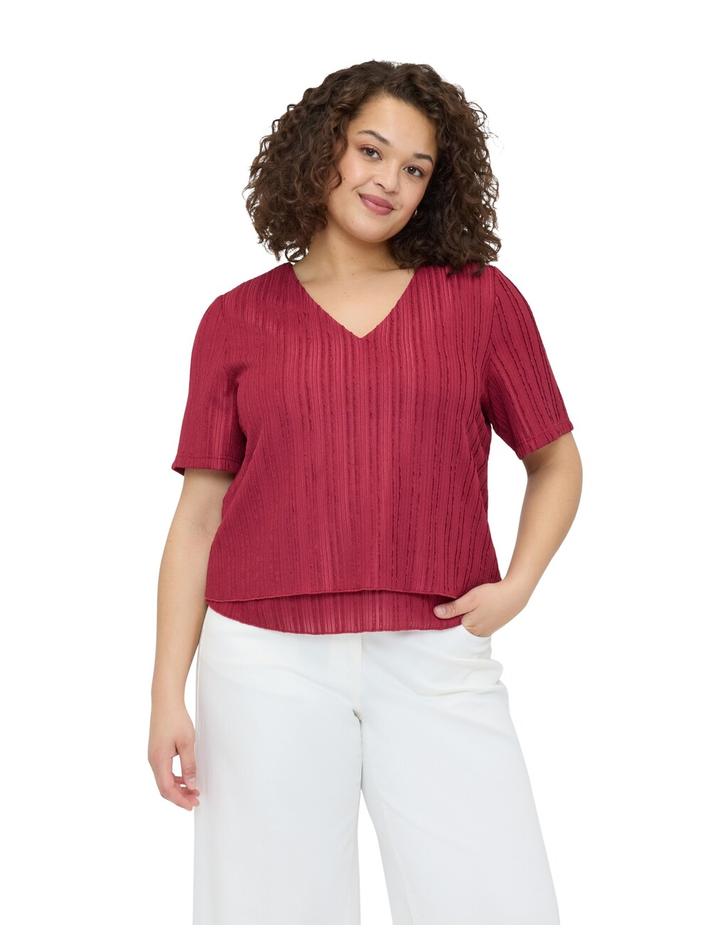 Fiorella Rubino - Camiseta de punto acanalado