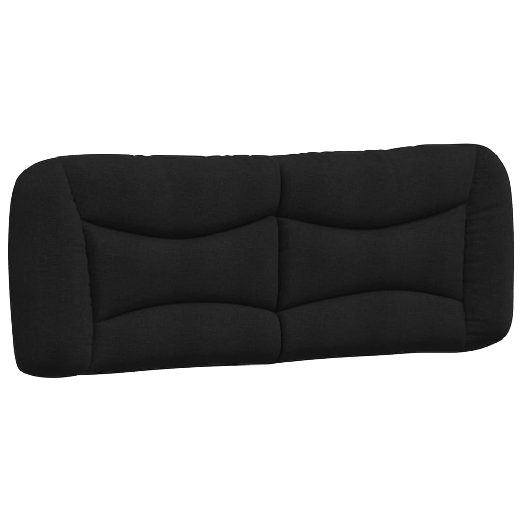 vidaXL Cabecero de cama acolchado Hvar tela negro 140 cm