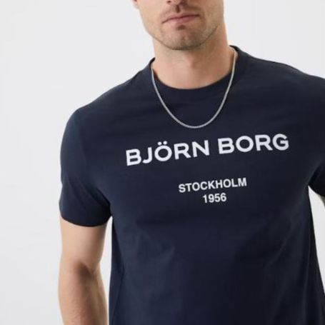 Camiseta Björn Borg con logo y manga corta 10001627 NA002 NIGHT SKY