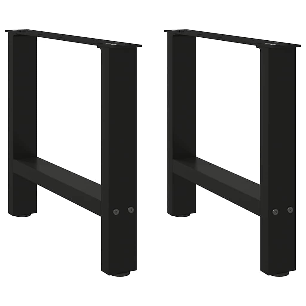vidaXL Patas para mesa de centro (2 unidades, 60 x 42-43 cm, acero)
