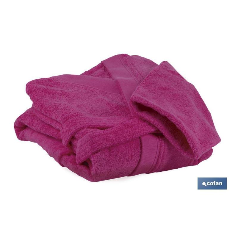 Albornoz fucsia 500/m2 modelo primavera talla m