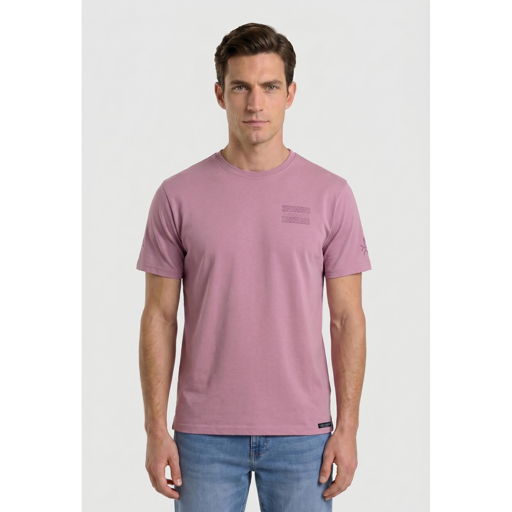Camiseta Valecuatro étnica granate