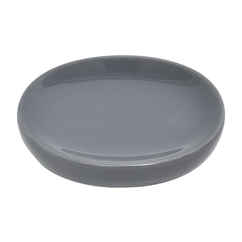 Jabonera Oval de Dolomite Gris para Guardar Jabón de Manos en Pastilla