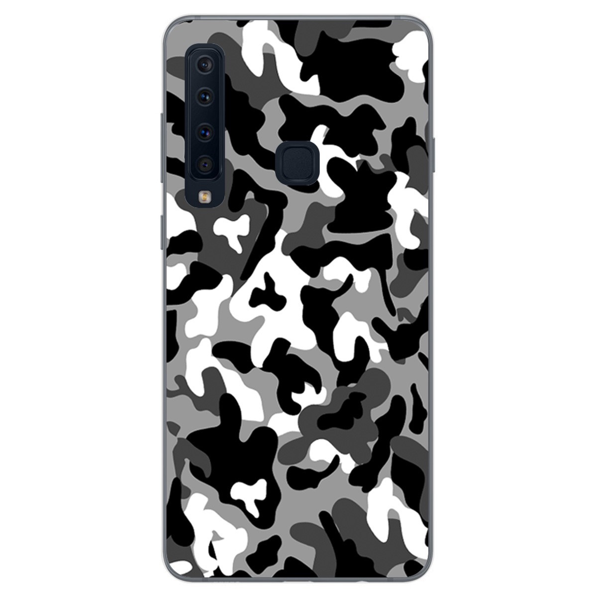 Tumundosmartphone Funda Gel Tpu para Samsung Galaxy A9 (2018) Diseño Snow Camuflaje Dibujos