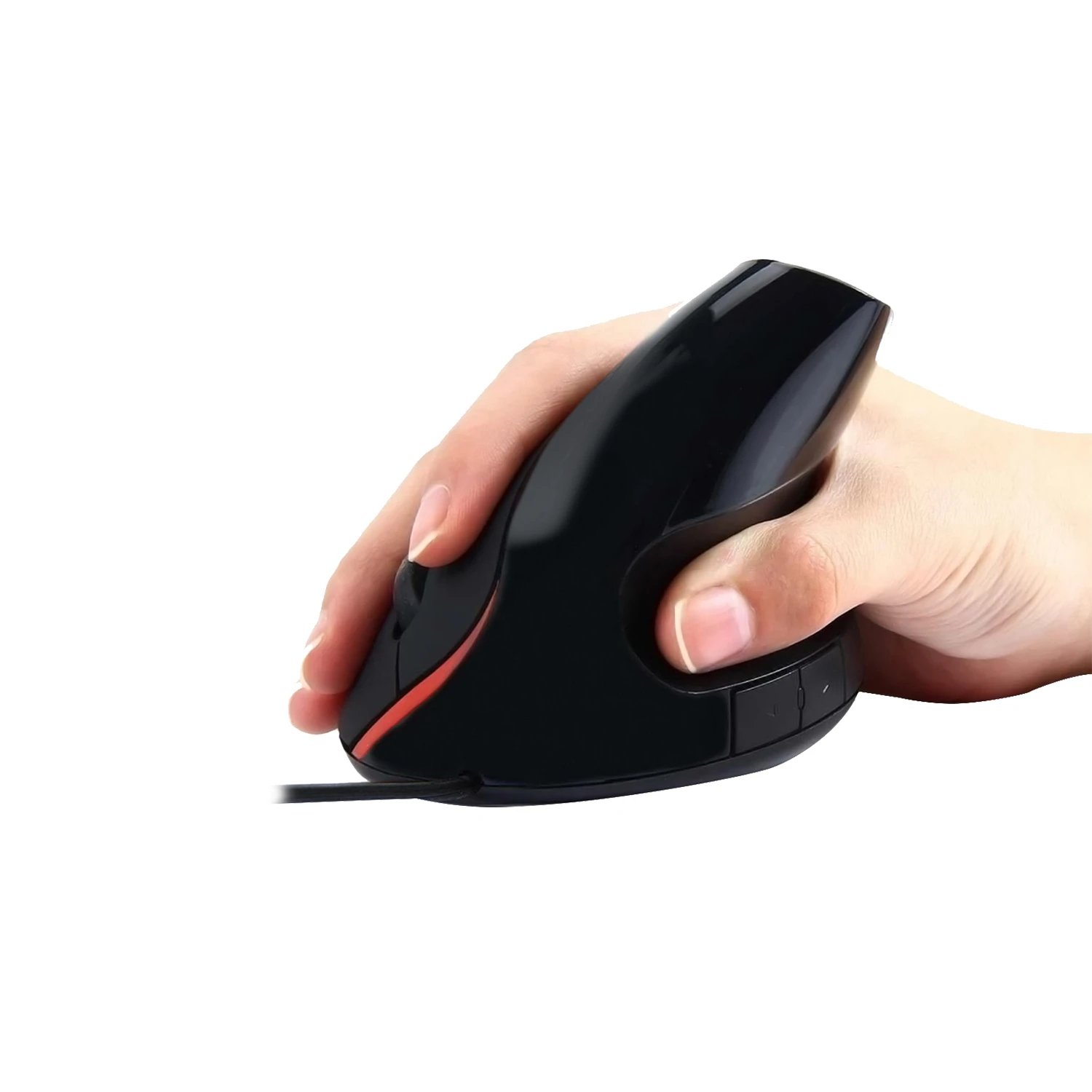 Ratón Sensor óptico 1000 DPI Ordenador con puerto USB (compatible con cualquier sistema operativo) EWENT EW3156 | Negro, Rojo