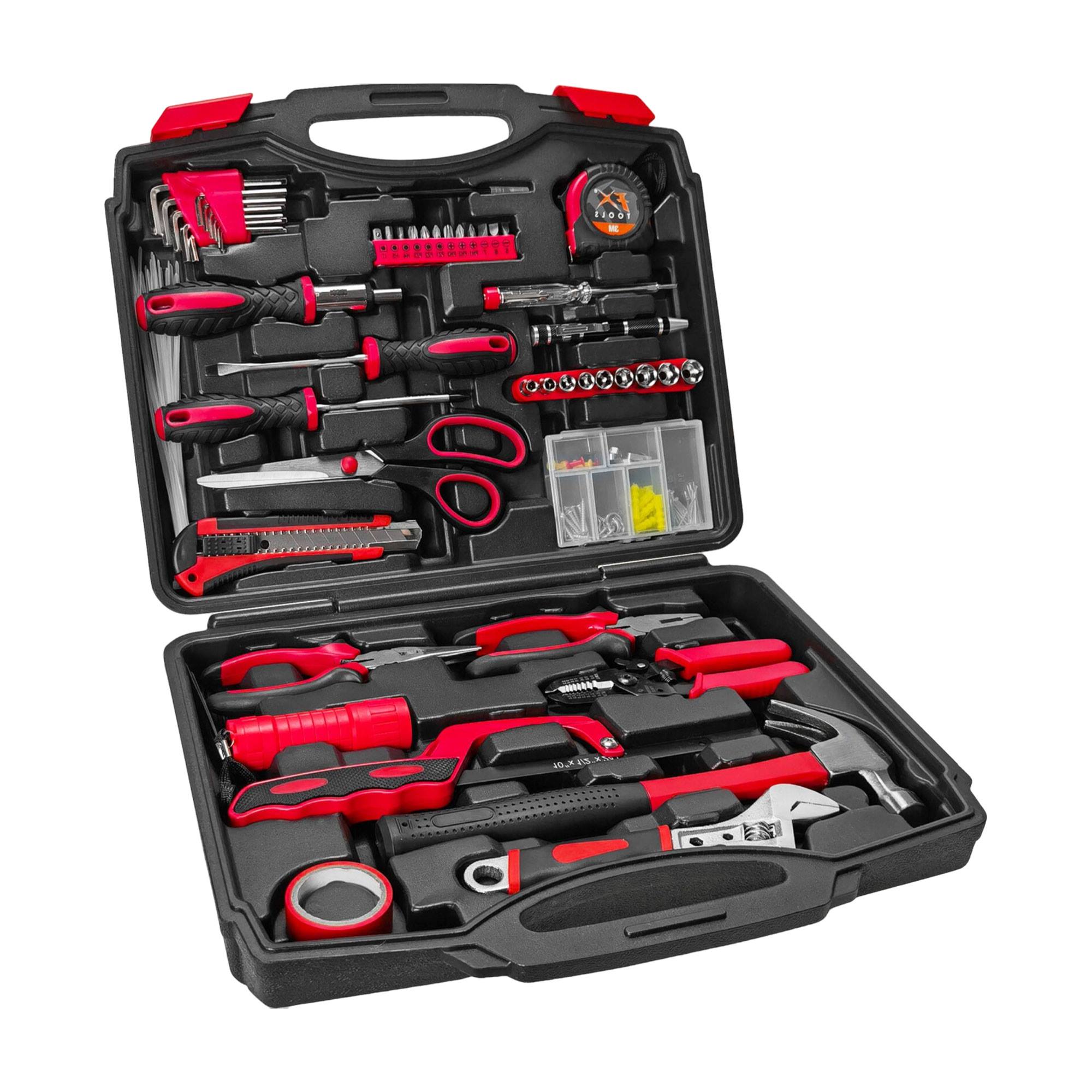 Well Home Kit de 169 piezas de herramientas con estuche negro