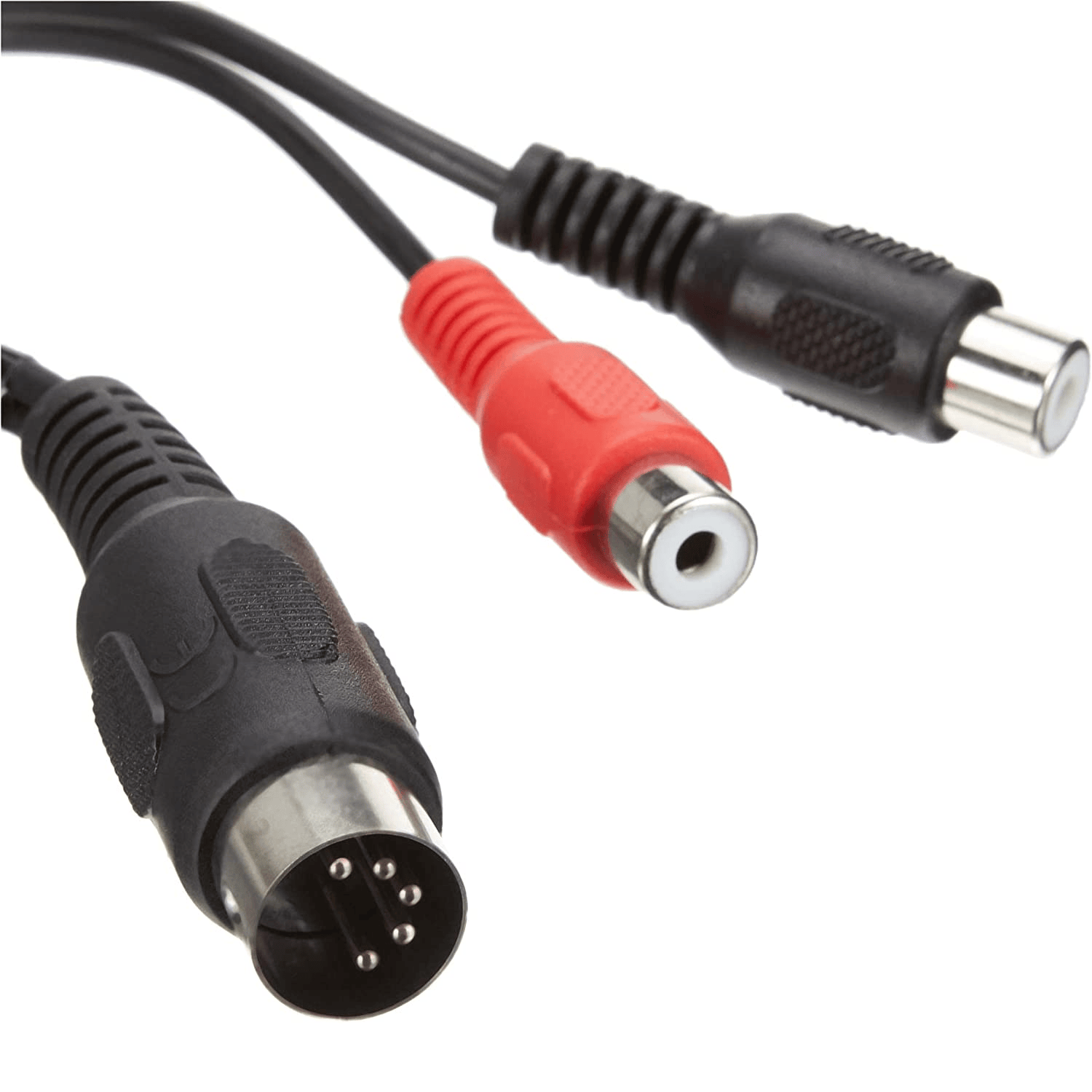 CABLEPELADO Cable Audio Estereo DIN Macho Hembra | Cable DIN de 5 Pines Macho a | Cable Midi a | Estereo | Apto para Sistemas Bang & Olufsen, Naim, Quad | 20 cm