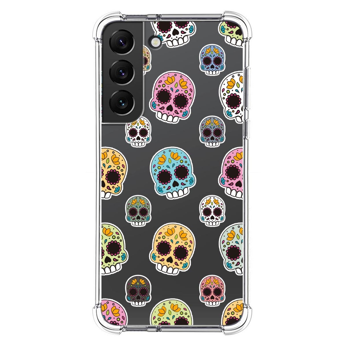 Funda Silicona Antigolpes para Samsung Galaxy S22 5G diseño Catrina Dibujos