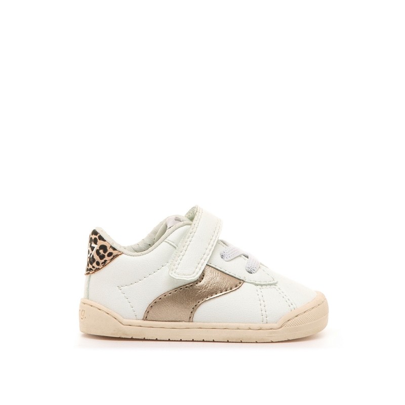 Zapatillas deportivas niña MUSTANG 49304 C59341 DEPORTIVO BAREFOOT BLANCO/ORO ROSA 37711 26V