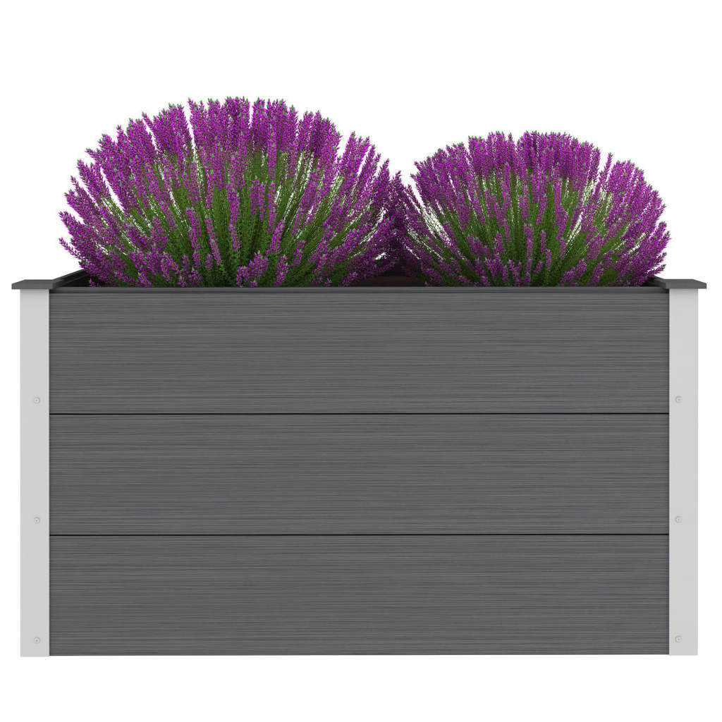 vidaXL Arriate de WPC gris dimensiones 100 x 50 x 54 cm,  100 x 50 x 91 cm,  100 x 100 x 54 cm y mas