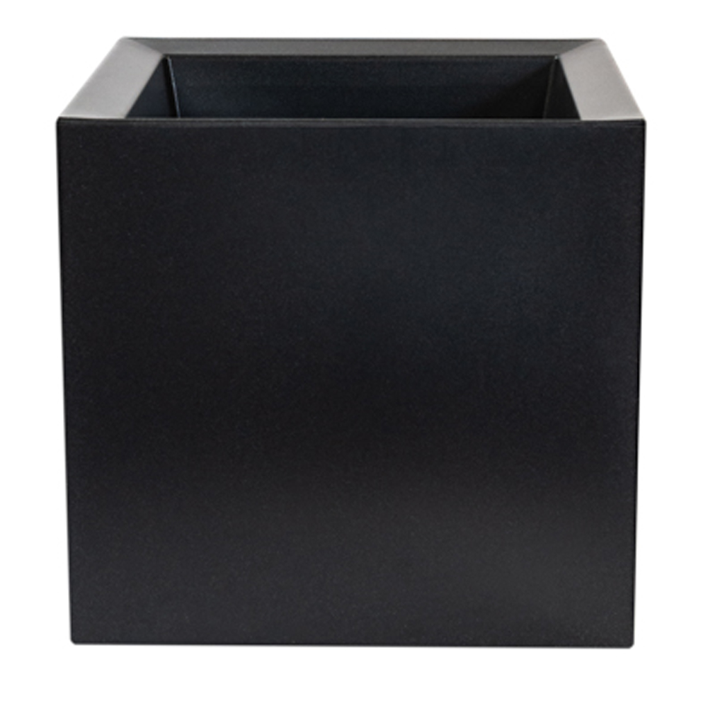 Macetero de polietileno antracita 50x50 cm WELLHOME