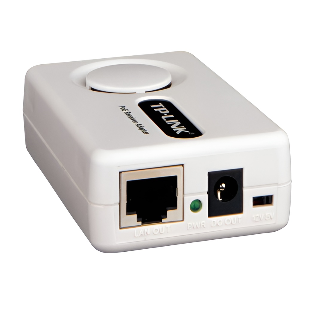 Poe splitter tp-link poe10r pasa datos y alimentacion por el mismo cable hasta 100 metros plug and play carcasa plastico