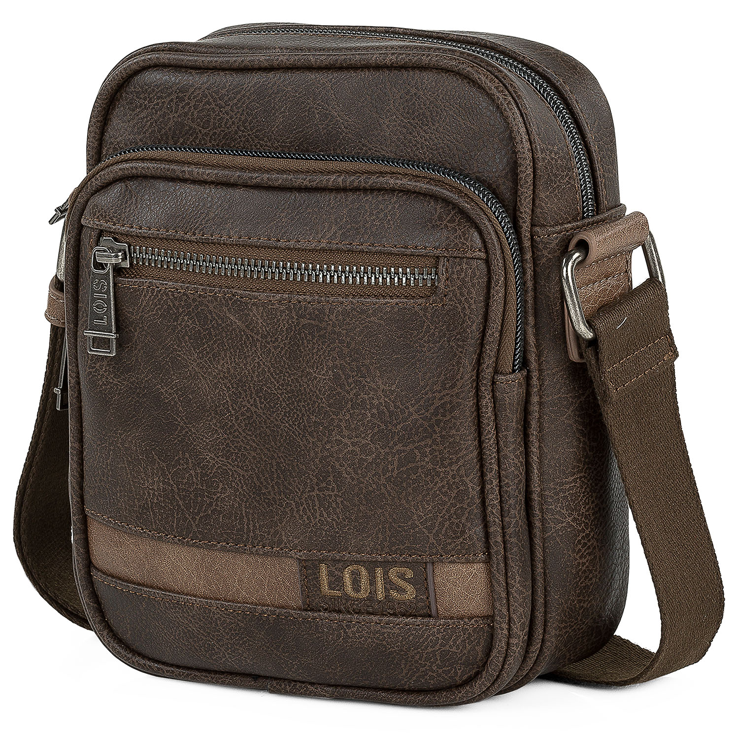 Bandoleras Hombre - Bolso Hombre Bandolera Ajustable - Bandolera Hombre Lois De Polipiel - Bolso Bandolera Hombre Para Uso Diario. Bolso De Hombre Pequeño 310219