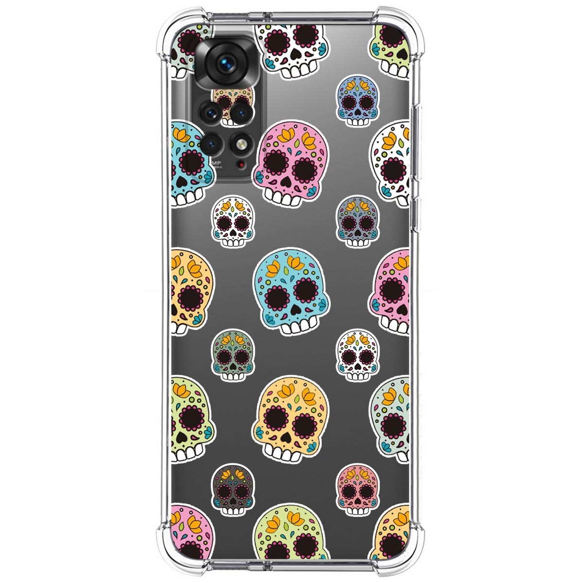 Funda Silicona Antigolpes para Xiaomi Redmi Note 11 / 11s diseño Catrina Dibujos