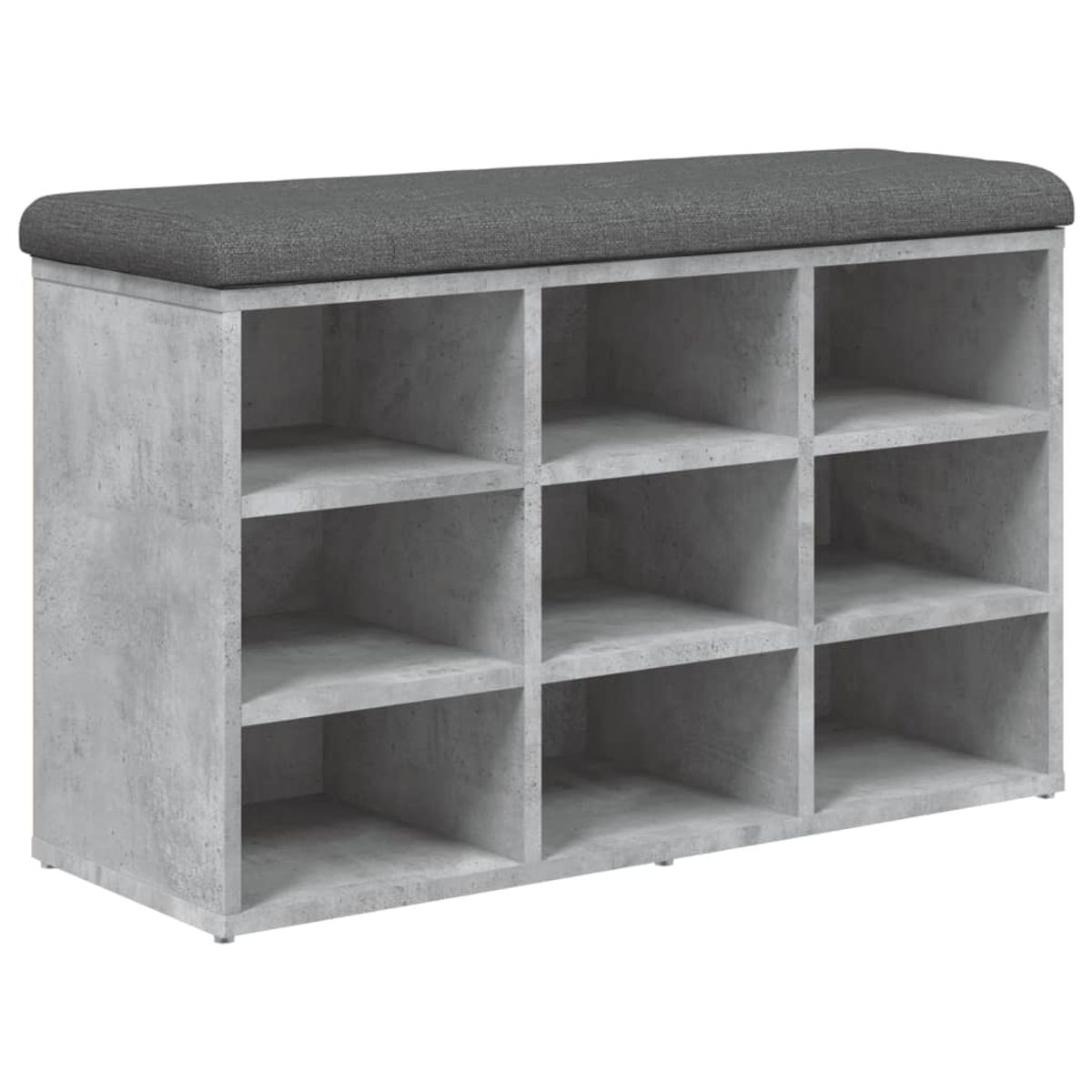 Banco zapatero Doll 9 estantes con asiento acolchado 50x82x32 cm