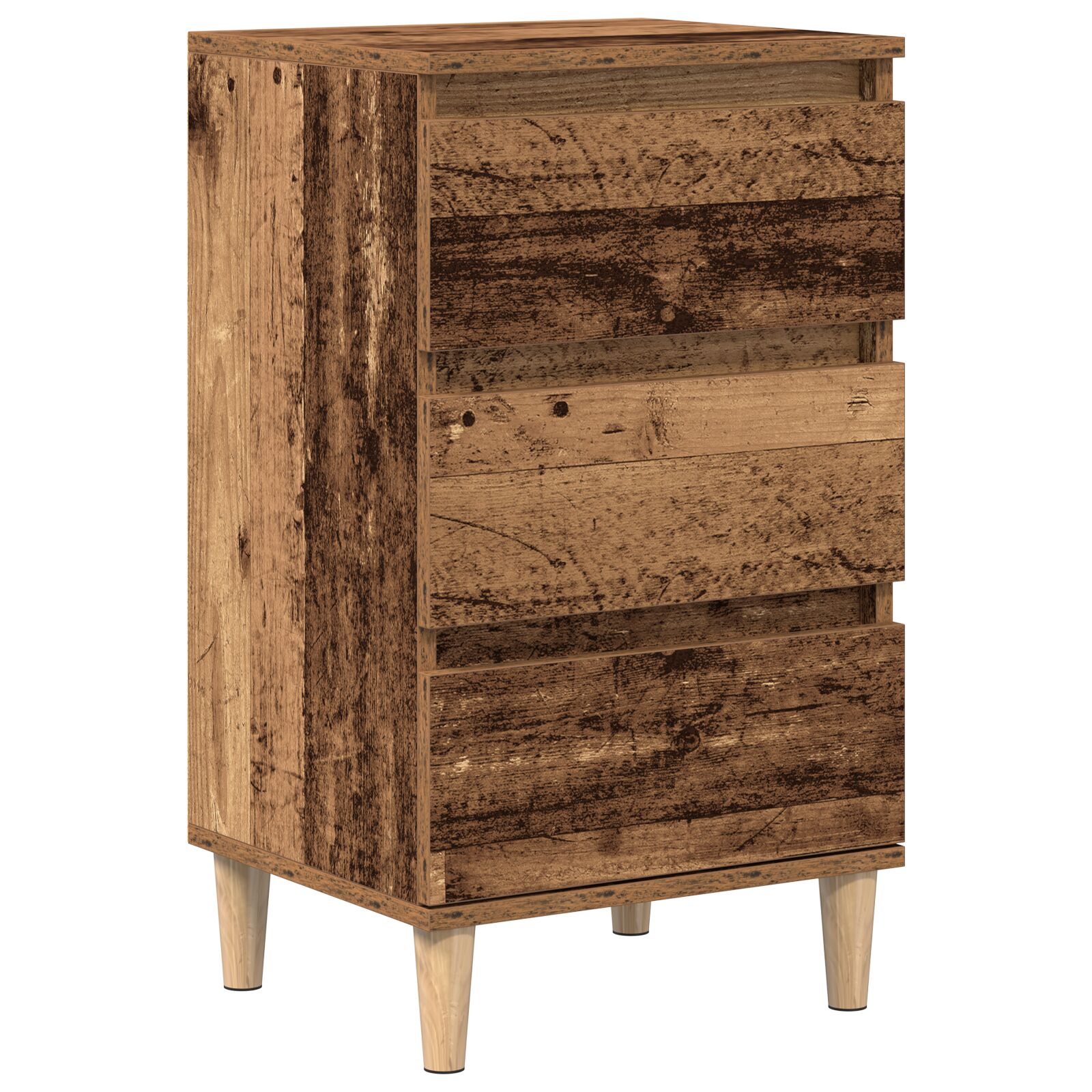 Cabinet de Noche vidaXL Madera Vieja 40x35x70 cm Madera Ingenierizada