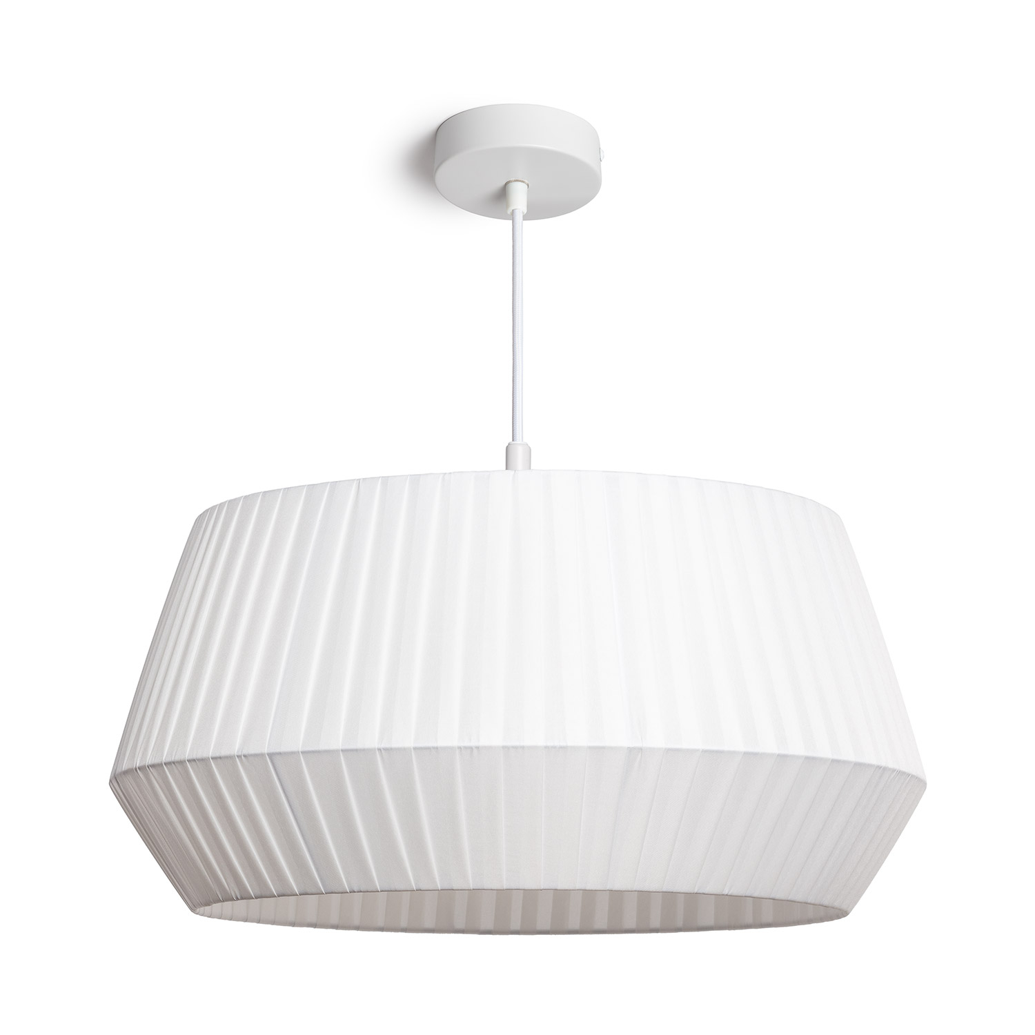 Ledkia Lámpara Colgante Tela Rimatara Blanco