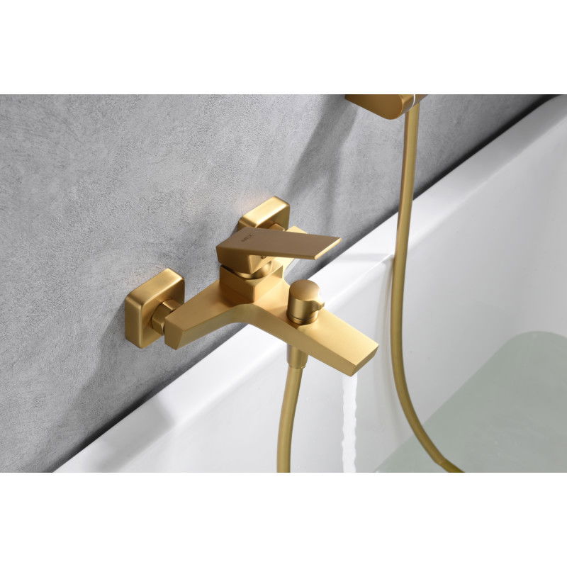 Imex Art BDAR025-4OC grifería monomando bañera ducha latón acabado oro cepillado